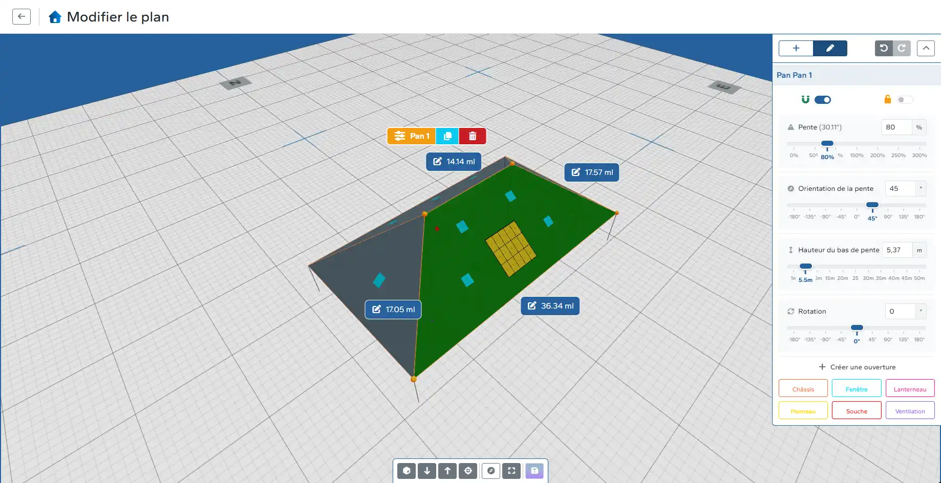 Création du plan 3D